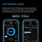 AC Infinity AIRTITAN T8, Crawlspace Basement Ventilator Fan, with WiFi App-Compatible Temperature Humidity Controller, IP-55 Rated, Exhaust