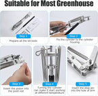 CHANGE MOORE Auto Vent Opener Automatic Greenhouse Window Opener Roof Vent Opener Auto Vent Kit Sensitive Gardening Tools Automatic Greenhouses Supplies (2Pcs Dual Spring Up to 33lbs)