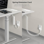 Recessed Power Strip USB C 65W Fast Charging Station,in Drawer Outlet,Furniture Flush Mount for Desktop,Workspace Essential Desk Outlet (White, 6FT)