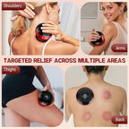 Cakoutanb Smart Cupping Therapy Massager, 7 in 1 Red Light Cupping Therapy Set with 2 Modes for Targeted Pain Relief, Muscle Soreness,Tighter Skin, Cupping Kit with 12 Levels Suction and Heat,1 Pack