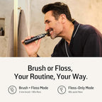 Soocas NEOS II Ultra – Electric Toothbrush with Water Flosser Combo, 3-in-1: Flosses, Vibrates and Oscillates, Flossing Toothbrush for Adults, Cordless Water Flosser for Travel, Midnight Blue