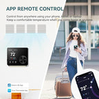 ST300 WiFi Thermostat, Compatible with Alexa and Google, App Control, 3.5” Touch Screen, Knob, Easy Install, Universal Compatibility, 7 Day Scheduling, Night Light, Zoning Compatible
