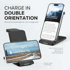 Wireless Charging Station, 3 in 1 Fast Wireless Charger Stand for Multiple Devices Apple Watch Ultra Series 11 10 9 8 7 6 SE 5 4 3 2, iPhone 17 16 15 14 13 12 11 Pro Max/Plus/Air/X/XS/XR, Airpods Pro