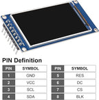 XIITIA 2pcs 1.9" SPI TFT LCD Display Module 170x320 RGB LCD Screen 3.3V ST7789 Drive SPI Interface 8pin Full Color for Arduino DIY