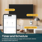Linkind Matter Smart Plug with LED Night Light, Work with Alexa, Apple Home, Google, Smart Outlet 15A/1800W, Dusk to Dawn, Plug in Wall, Timer&Schedule, ETL&FCC Certified, 2.4GHz Wi-Fi Only, 4 Pack
