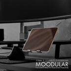 ULTRARM Moodular Add-ons Tablet/Smart Accessory Stand [Accessory Only - Requires Moodular Wooden Monitor Stand Slide Rails for Use] Black MSA-TS