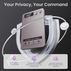 AI Voice Recorder, Transcribe & Summarize, AI Noise Cancellation Technology, Supports 152 Languages, 64GB Memory APP Control Audio Recorder for Lectures, Meetings, Calls (Starlight)