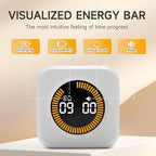 Rotating Productivity Timer 5, 25, 10, 50 Minutes Preset, Desk Cube w/Gravity Sensor for ADHD, Mute Functions, Ideal for Work, Study, Kitchen, Back to School (1, White)