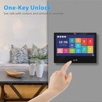 Wired Video Apartment Intercom System,Door Phone Kit,10 Inch Touch Monitor with 1080P HD Doorbell Camera,Supporting Motion Detecting 5 in 1 RFID Card Unlcking for Home Villa (2 Doorbell + 4 Monitor)
