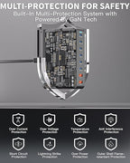 500W USB C Charger Block, GaN3 Charging Station 8-Port Fast USB Charger Block Dual 100W PD USBC Fast Charging Station Desktop Hub Compatible with iPhone 17 16 15 14/Pro Max/MacBook Pro/Air/iPad(Black)