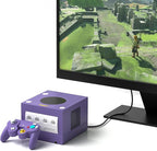 Azduou Gamecube /N64 HDMI Adapter Supports 4:3 and 16:9 Aspect Ratio Switching Converts N64 Game Console Video Signal to HDMI Signal Easily Connect The Game Console to HDTV（for N64/SNES/NGC-3 in 1）