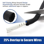 Sonoreboom Braided Wire Loom Mesh Woven Split Sleeving Easy to Anywhere, Maintaining, Removing or Adding Cable/Wire/Harness/Pip (3/4" - 36 Feet)