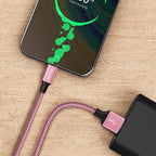 etguuds USB A to USB C Cable 4ft, 2-Pack, 3A Fast Charging Type C Charger Cord for iPhone 17 16 15 Pro Max 16e 17 Air, Samsung Galaxy S25 S24 S23 S22 S21 S20 A17 A16 A56 A55 Flip Fold, Pink