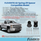 FLOVENTIS 6" Straight Air Helper Spring Spacer, Heavy-Duty Steel Compatible with Ford F150/F250/F350, Chevy, GMC, Ram, Toyota Air Springs Lift Spacer (7X1272)