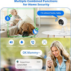 GUOANVISION 5G Cameras for Home Security,3MP Outdoor Indoor Security Camera for Baby/Elder/Dog/Pet/Nanny, WiFi Baby Monitor, 3 Alarm Modes, 3 Night Vision, IP66 Waterproof, 24/7 SD Recording/Cloud