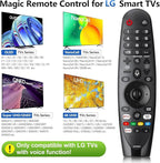 Voice Magic Remote Replacement Control, Compatible with LG Smart TVs, AN-MR20GA MR19BA MR21 MR22 MR23 Series, Google Assistant, Alexa Integration (AKB7585501 Voice)