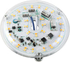 HAOLEDI 4'' 20W LED Ceiling Fan Light Retrofit Kit, Ceiling Light Replacement, LED Flush Mount Ceiling Light, 2400LM, 3CCT 3000K 4500K 5000K,120V, ETL Listed Dimmable CRI90 (3CCT)