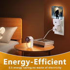 GANTINIR Funny Bigfoot Sasquatch Night Light, Plug-into Forest Moon Nightlight White LED Lamp, Energy Efficient Decor Desk Lamp for Bedroom Hallway Stairs Bathroom