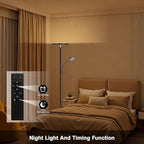 Floor Lamp-42W/4200LM Super Bright Floor Lamp,Dimmable 2-in-1 LED Floor Lamp with Reading Light,69" Tall Standing Lamp with Remote & Touch Control,Modern Floor Lamps for Bedroom,Living Room,Office
