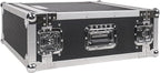 Sound Town 4U PA/DJ Rack/Road Case, 4-Space, with 21" Rackable Depth, Plywood, Metal Ball Corners, Pro Tour Grade Flight Case (STRC-4U)