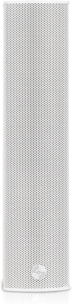 Sound Town Weatherproof Compact Aluminum Line Array Column Speaker with Wall Mount Bracket, 4 x 3 Woofers, 2 x 1.2 Dome Tweeters, White, for Church, Indoor & Outdoor Installation (CARPO-M42W)
