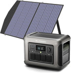 ALLPOWERS R1500L Portable Power Station with SP027 Solar Panel, 1600W 1056Wh LiFePO4 Solar Generator with 100W Panel Included, Solar Power with UPS Function, Fast Charging