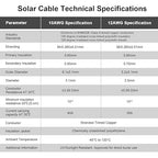 Solar Panel Wire - iGreely 100Ft 10 Gauge Tinned Copper PV Wire Solar Panel Extension Cable UV Resistant Cable for Boat Marine Automotive RV Solar Panel Outdoor - Black