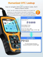 ANCEL AD410 Enhanced OBD2 Scanner, Vehicle Code Reader for Check Engine Light, Automotive OBD II Scanner Fault Diagnosis, OBDII Scan Tool for All OBDII Cars 1996+, Black/Yellow