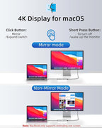 13 in 1 USB C Docking Station - Dual Monitor, Triple Display, 8 USB C/A Ports, Ethernet, Audio - LIONWEI USB C Hub for MacBook,Dell,HP,Lenovo,Surface
