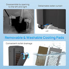 YEW 25" Evaporative Air Cooler,1500CFM Swamp Cooler Air Conditioner with 3.5 Gal Tank,Windowless Swamp Cooler with Remote,3 Speeds, 12H Timer,Fans that Blow Cold Air for Bedroom Indoor Office