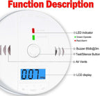3 Pack Carbon Monoxide detectors, co Detector, Carbon Monoxide Alarm Detector Battery Powered with LCD Display, Carbon Monoxide Detector, UL2034 Standards, for Home