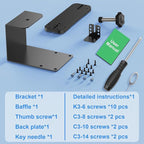 Anti-Theft Doorbell Mount No Drill Compatible with Orbitell Video Doorbell, Adjustable Mounting Bracket Holder Accessories for Apartment Rentals, Enhanced Protection Doorbell Mount Bracket