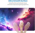 Colorful Night Sky Extended Big Mouse Pad Large,XL Gaming Mouse Pad Desk Pad,31.5x11.8inch Long Computer Keyboard Mouse Mat Mousepad with 3mm Non-Slip Base for Home Office Work