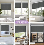 Astomi Motorized Blinds with Remote - Blackout Smart Roller Shades Compatible with Alexa & Goggle Home, Solar Rechargeable, Custom Size 22" - 100" for Indoor Window, Forest