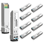 OPSTRAN 10GBASE-LR SFP+ Optical Transceiver Module Compatible with Ubiquiti Unifi UF-SM-10G 10G SFP+ LR 1310nm 10km DDM Duplex LC SMF 10 Pack