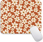 Armanza Square Mouse Pad Cute Flowers, Personalized Premium-Textured Custom Mouse Mat Design, Washable Mousepad Cloth, Non-Slip Rubber Base Computer Mouse Pads for Wireless Mouse