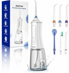 DIONIK Water Flosser Cordless for Teeth, Rechargeable & Portable Water Flosser for Adults, Electric Oral Irrigator with 5 Modes, IPX7 Waterproof, 300ML Tank for Braces, Gum Care & Travel