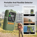 Carbon Monoxide Detectors, Portable CO Detector for Travel, Mini 3-in-1 CO Monitor, Rechargeable Carbon Monoxide Monitor, Temp & Hum Sensor, with Peak Recording Graph, Japan Sensor, with Stand, RV