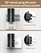Sujeet LED Night Lights Plug into Wall, Bright Night Light, Dusk to Dawn Sensor, White Night Light, 0-100LM Adjustable Brightness, Dimmable Nightlights for Hallway, Bathroom Bedroom Kitchen, 2 Pack