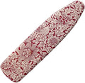 ZCFYGDX Vintage Red Floral Print Ironing Board Cover with Elastic Edge 3 Bottom Nylon Buckle Straps Breathable Resist Scorch Staining Suitable for Size-S Iron Board House William Morris Decor