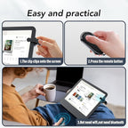 Remote Control Page Turner for Kindle Paperwhite Oasis Kobo eReaders,Kindle Clicker Page Turner Accessories for iPhone,iPad, Android Tablets Reading Novels,Camera Video Record&Shutter Selfie (Black)