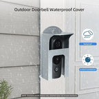 dgyezhao Doorbell Plastic Rain Cover, Large Accessories Cover Weatherproof Anti Glare Sun Shade Plate Compatible for Ring 1/2/3/4/2020/Pro/Pro 2/ Video most Video Doorbell