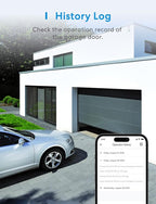 meross Smart Garage Door Opener Remote, Compatible with Apple HomeKit, Amazon Alexa, Google Assistant, SmartThings, Siri, CarPlay and Android, Universal WiFi Garage Controller, No Hub Required