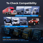 NEXAS Heavy Duty Truck Scanner NL102 Full System Diesel Truck Scan Tool for Cummins, Isuzu, Freightliner, Caterpillar, Detroit, Peterbilt, 2-in-1 Code Reader Read & Clear Fault Codes for Truck & Car
