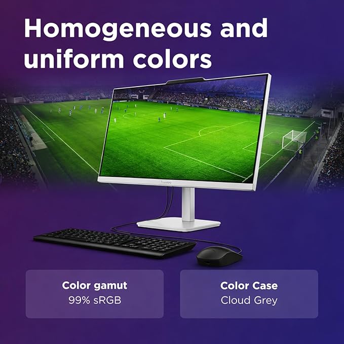 Lenovo 24" FHD All-in-One Desktop Computer - 32GB RAM - 1TB SSD - Intel 13th 8 Cores i3 CPU (Beat 11th i5) - Keyboard and Mouse - Windows 11 - Lifetime Office 365 for The Web