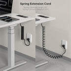 Recessed Power Strip USB C 65W Fast Charging Station,in Drawer Outlet,Furniture Flush Mount for Desktop,Workspace Essential Desk Outlet (Black, 10FT)
