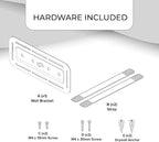 HumanCentric Universal Small Mounting Bracket Compatible with Small Devices, Modems, Power Blocks, Mount on The Wall or Under Your Desk, Vertically or Horizontally