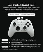 GuliKit ES PRO Fastest Wireless Controller – TMR Anti-Drift&Anti-Snapback Joysticks, Lowest Wireless Latency 3.25ms, Compatible with PC/Switch/Android/Switch 2 Wake-up,30h Battery, Gyro&Turbo for FPS