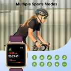 LIVIKEY Fitness Tracker Watch with Heart Rate Monitor, Activity Tracker with Pedometer, Sleep Monitor, Calories & Step Counter, IP68 Waterproof Smart Watches for Women Men Fitness Watch for Sports