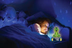 LEXiBOOK - Dinosaur Nightlight Alarm Clock, Clock, Alarm Clock for Boys and Girls, Snooze, Blue/Green - RL800DINO